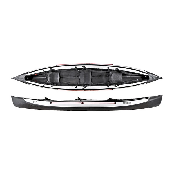 Nortik SCUBI 3 LIGHT GREY Kajak HELLGRAU/SCHWARZ 3 Nortik SCUBI 3 LIGHT GREY Kajak HELLGRAU/SCHWARZ