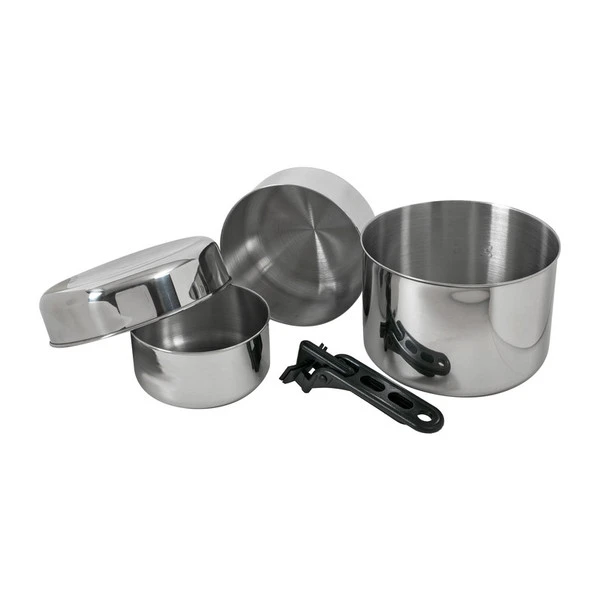 Basic Nature BIWAK EDELSTAHL, 3 Campinggeschirr NOCOLOR 3 Basic Nature BIWAK EDELSTAHL, 3 Campinggeschirr NOCOLOR