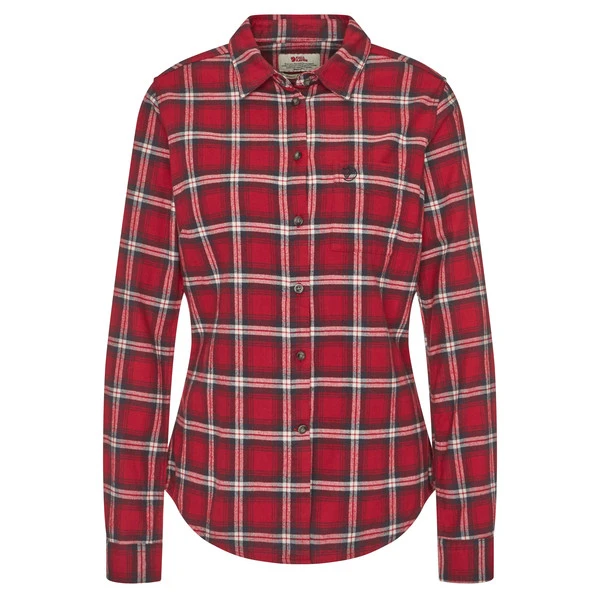 FJÄLLRÄVEN Fjällräven ÖVIK FLANNEL SHIRT W Damen Outdoor Bluse DEEP RED 3 FJÄLLRÄVEN Fjällräven ÖVIK FLANNEL SHIRT W Damen Outdoor Bluse DEEP RED