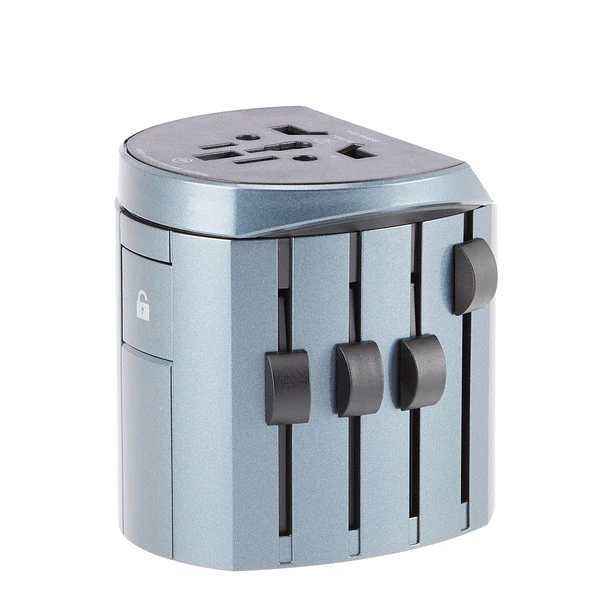 SKROSS ALPHA BY SKROSS Reisestecker GREY METALLIC 4 SKROSS ALPHA BY SKROSS Reisestecker GREY METALLIC – Bild 2