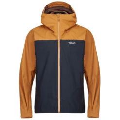 Rab ARC ECO JACKET Herren Hardshelljacke DARK BUTTERNUT/BELUGA
