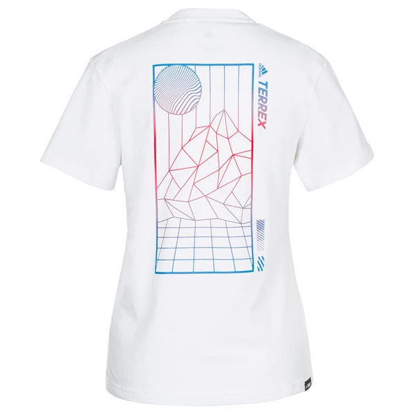 Adidas TERREX MOUNTAIN FUN GRAPHIC T-SHIRT Damen T-Shirt WHITE 4 Adidas TERREX MOUNTAIN FUN GRAPHIC T-SHIRT Damen T-Shirt WHITE – Bild 2