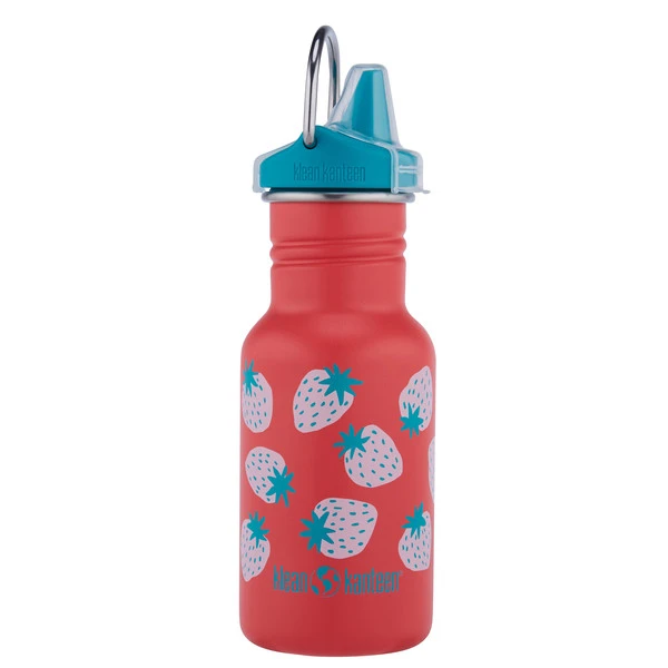Klean Kanteen KID CLASSIC NARROW EINWANDIG, 355 ML, SIPPY CAP Trinkflasche CORAL STRAWBERRIES