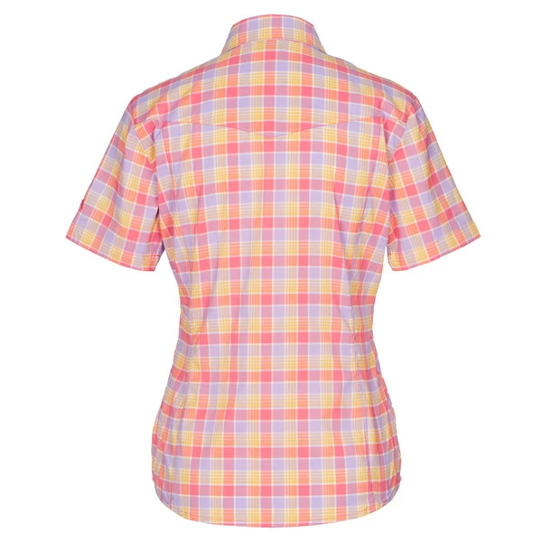 Maier Sports KENDRA S/S W Damen Outdoor Hemd RED/YELLOW CHECK 4 Maier Sports KENDRA S/S W Damen Outdoor Hemd RED/YELLOW CHECK – Bild 2