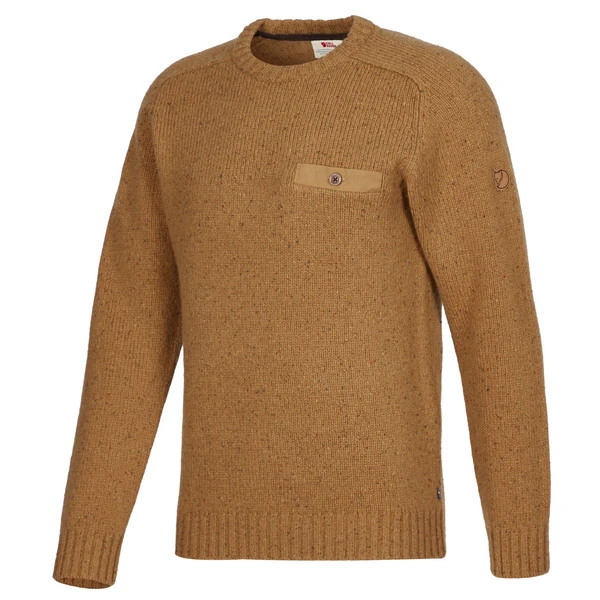 FJÄLLRÄVEN Fjällräven LADA ROUND-NECK SWEATER M Herren Strickpullover BUCKWHEAT BROWN 4 FJÄLLRÄVEN Fjällräven LADA ROUND-NECK SWEATER M Herren Strickpullover BUCKWHEAT BROWN – Bild 2