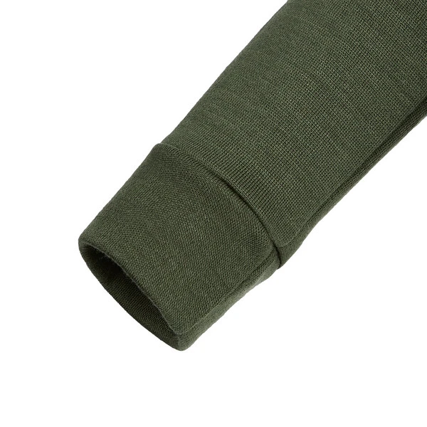 Odlo MID LAYER 1/2 ZIP ESPELAND MERINO 250 Kinder Wollpullover BRONZE GREEN – Bild 4