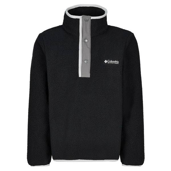 Columbia HELVETIA HALF SNAP FLEECE Kinder Fleecepullover BLACK, CITY GRE 3 Columbia HELVETIA HALF SNAP FLEECE Kinder Fleecepullover BLACK, CITY GRE